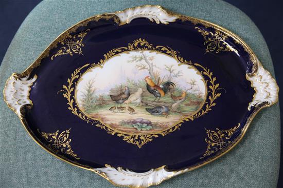 A fine Meissen bird-painted part cabaret set, second half 19th century, (8)